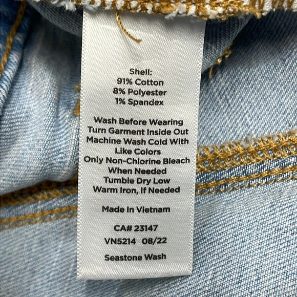NWOT Talbots Curvy Slim Ankle Jean Seastone Wash Denim 14 - Picture 14 of 15